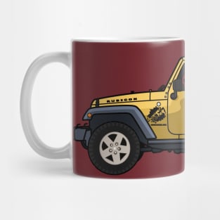 Jeep Wrangler Rubicon 2-door Yellow Mug